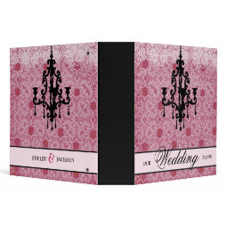 311-Faded Pink & Black Chandelier Binder binder