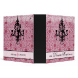 311-Faded Pink & Black Chandelier Binder