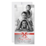 311-Family Christmas Photo Card Red Bow