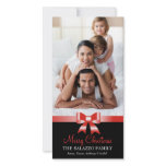 311-Family Christmas Photo Card Red Bow