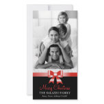 311-Family Christmas Photo Card Red Bow