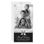 311-Family Christmas Photo Card Silver Bow