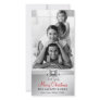 311-Family Christmas Photo Card Silver Bow