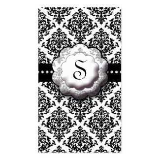 311-Fancy Schmancy Damask | White Monogram profilecard