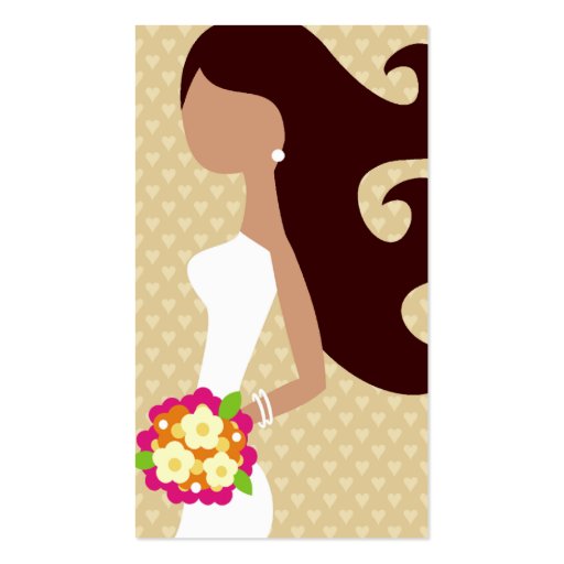 311-FASHION BRIDE INTERCHANGEABLE HAIR BUSINESS CARD TEMPLATE