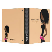 311-Fashionista | African American | Curly Hair Vinyl Binders