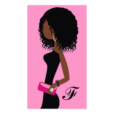 Fashionista on 311 Fashionista   African American   Curly Hair Business Cards From