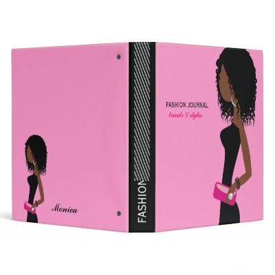 311-Fashionista | African American | Curly Hair Pi Vinyl Binders by Jill311