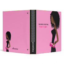 311-Fashionista | African American | Curly Hair Pi Vinyl Binders