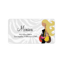 311 Fashionista Blond Zebra labels
