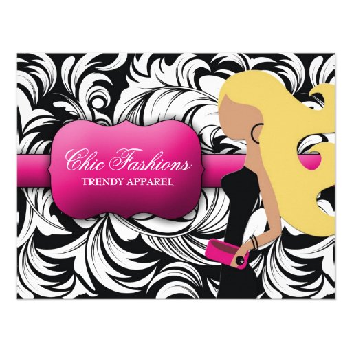 311-Fashionista Gift Card | Blond Invitations
