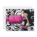 311-Fashionista Gift Card | Brunette Invitation