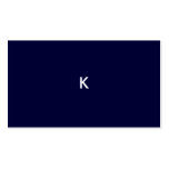 311-Floral High-Rise Name Card | Midnight Blue Business Card