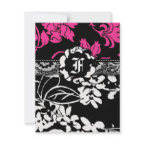 311-FLOWER FLAUNT PINK INVITATION by Jill311 311-FLOWER FLAUNT PINK INVITATION