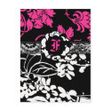 311-FLOWER FLAUNT PINK INVITATION postcards