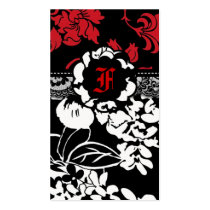 311-FLOWER FLAUNT RED business cards by Jill311 311-FLOWER FLAUNT RED business cards