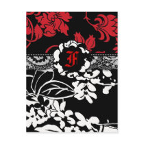 311-FLOWER FLAUNT RED INVITATION postcards by Jill311 311-FLOWER FLAUNT RED INVITATION postcards