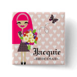 311-FLOWER GIRL PIN INTERCHANGEABLE HAIR buttons