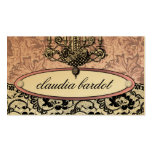 311 Frenchie Budoir | Vintage Pink Business Card Templates