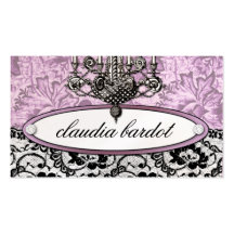311-Frenchie Budoir | Vintage Pink Business Cards