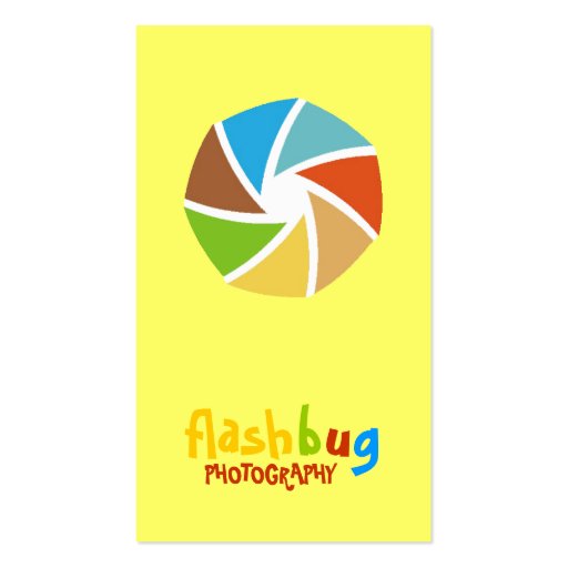 311-FUNKY FUN PHOTOGRAPHER BUSINESS CARD TEMPLATES (front side)