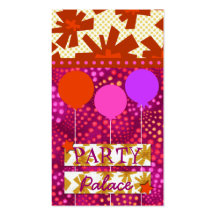 311-FUNKY PARTY PALACE | PURPLE BUSINESS CARD TEMPLATES