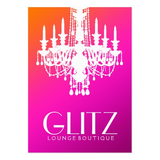 311 Glitz Boutique Wild Sunset Fade Business Card (front side)