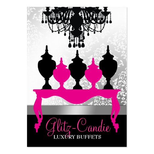 311 Glitzie Candie Pink Table Business Card (front side)