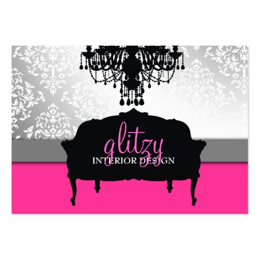311-Glitzy Boutique Interiors Business Card (front side)