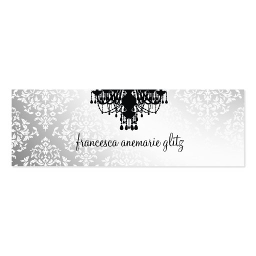311 Glitzy Chic Boutique Turquiose Lime Business Card Templates (back side)