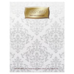 311-Gold Blast Damask Letterhead Template