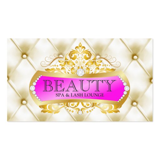 311 Golden Beauty Lounge Business Cards