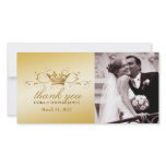 311-Golden Divine Crown |  Thank You Photo Photo Greeting Card
