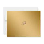 311-Golden diVine Eggplant Purple RSVP card invitation