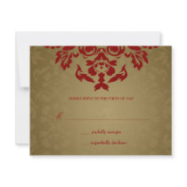 311-Golden Flame RSVP invitations by Jill311 311-Golden Flame RSVP invitations