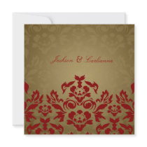 311-Golden Flame Square Invite invitations by Jill311 311-Golden Flame Square Invite invitations
