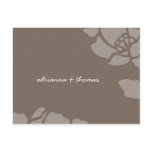 311-GOLDEN FLORAL IMPRINT SAVE THE DATE OR THANK U POST CARD