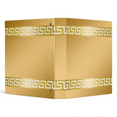 311-Golden Greek Key Binder by Jill311