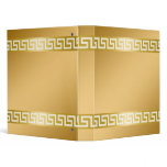 311-Golden Greek Key binders
