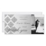 311-Gray Damask Thank You Photo Card