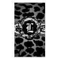 311-GRAY STORM LEOPARD & LACE business cards