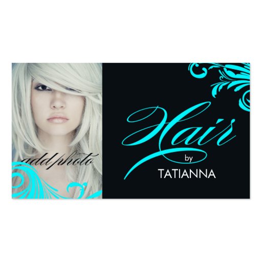 311 Hair By Aqua Business Card (front side)