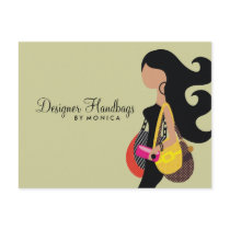 311-Handbag Party Postcard Money Green by Jill311 311-Handbag Party Postcard Money Green