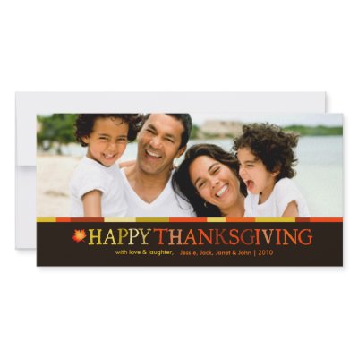 311-Happy Thanksgiving Photo Card Yellow by Jill311