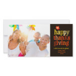 311-Happy Thanksgiving Photo Card Yellow