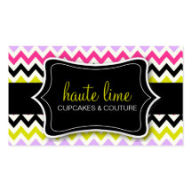 311 Haute Chevron Pattern Business Cards