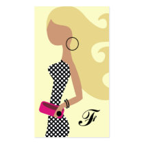 311-HIGH FASHIONISTA BLONDE CREAM BUSINESS CARD business cards by Jill311 311-HIGH FASHIONISTA BLONDE CREAM BUSINESS CARD business cards
