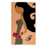 311-HIGH FASHIONISTA GOLD CARD SAYS IT ALL BUSINESS CARD TEMPLATES