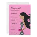 311-HIGH FASHIONISTA INVITATION | Posh Pink