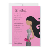 311-HIGH FASHIONISTA INVITATION | Posh Pink